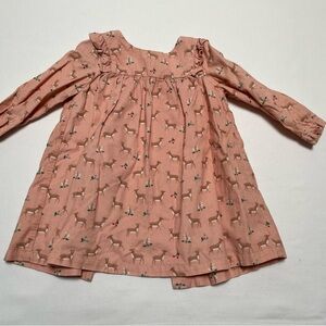 Baby Boden holiday corduroy dress, size 12-18m